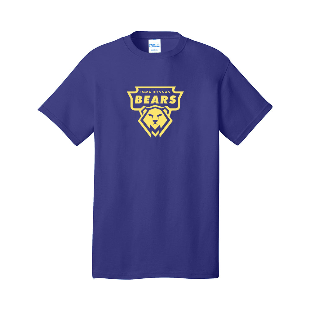 Adult - Port & Company Core Cotton Tee (Donnan Bear)