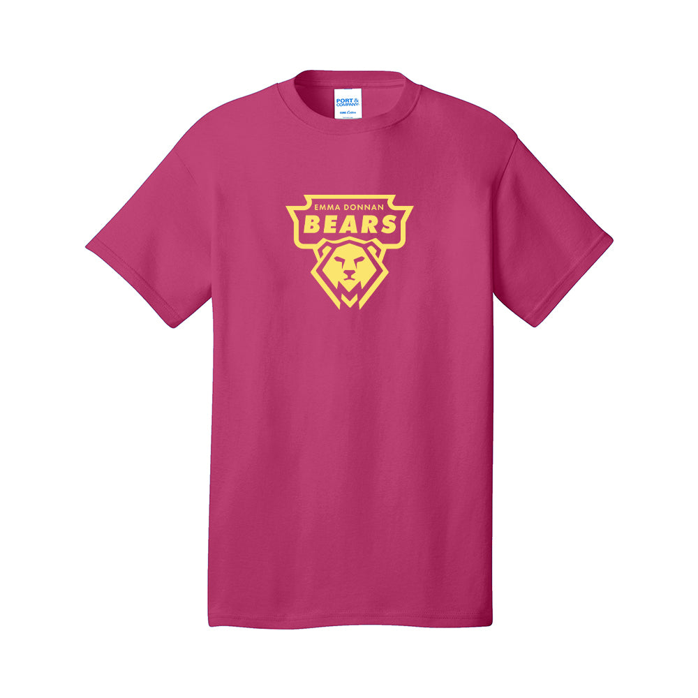 Adult - Port & Company Core Cotton Tee (Donnan Bear)