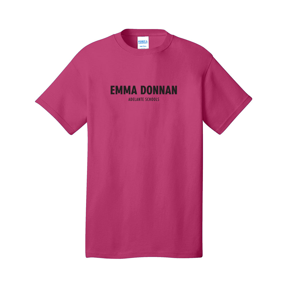 Emma Donan - Black Text - Port & Company - Core Cotton Tee