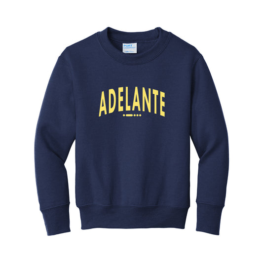 Youth - Port & Company Youth Core Fleece Crewneck Sweatshirt (Adelante - Arch)