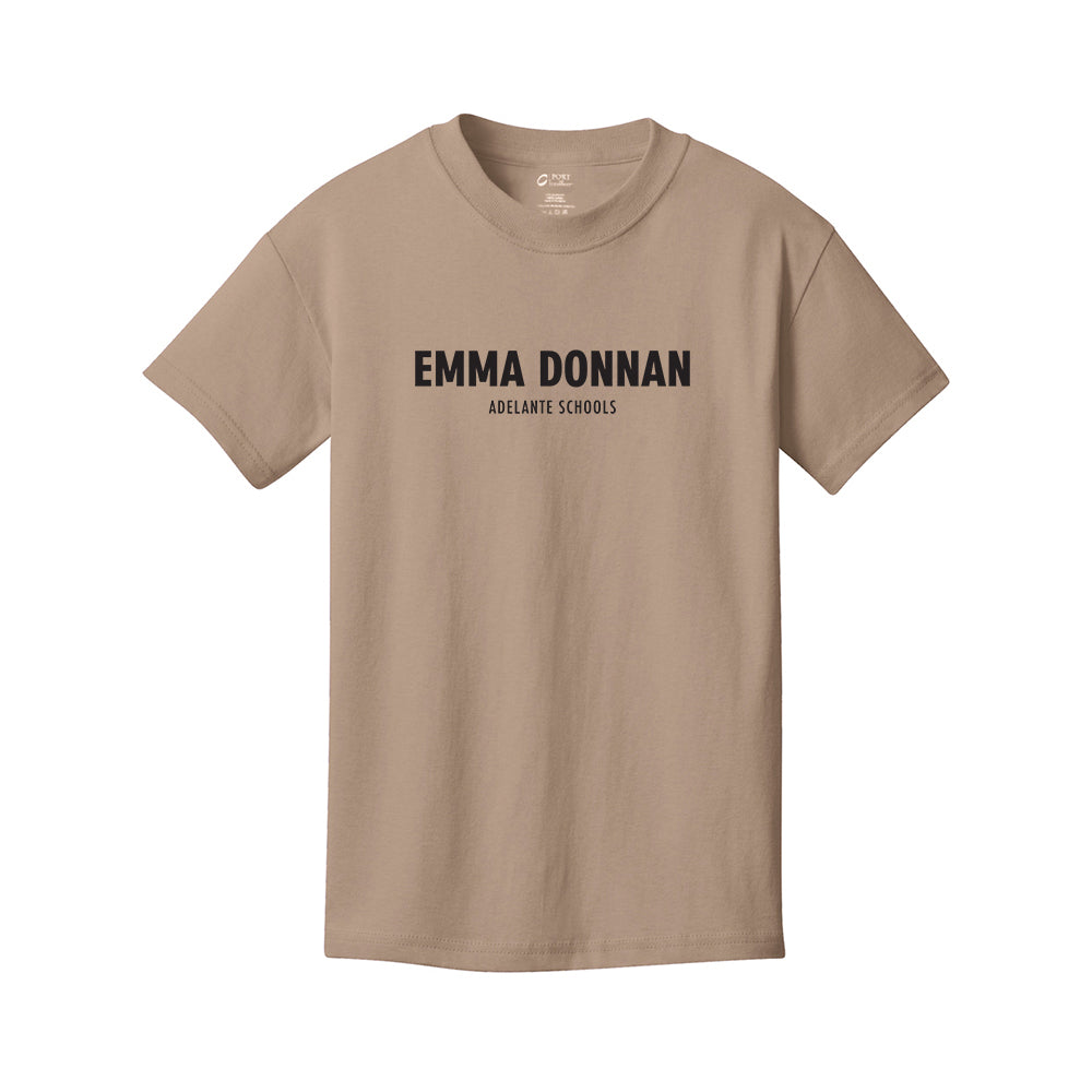 Emma Donan - Blact Text- Port & Company - Youth Core Cotton Tee