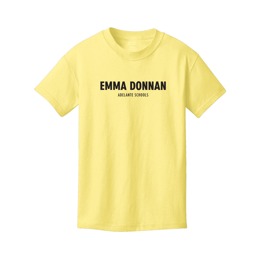 Emma Donan - Blact Text- Port & Company - Youth Core Cotton Tee