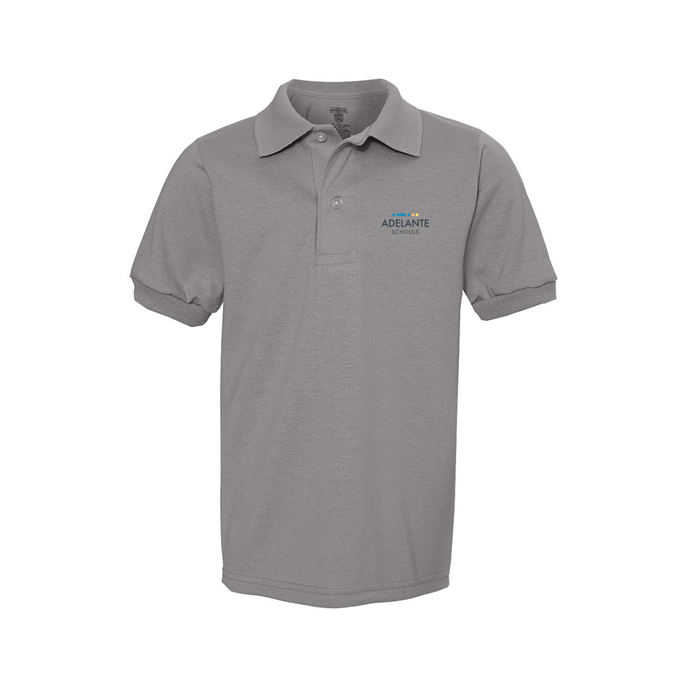 Youth - JERZEES SpotShield Youth 50/50 Polo (Adelante)