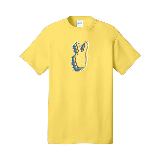 Peace Logo - Port & Company - Core Cotton Tee