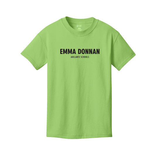 Emma Donan - Blact Text- Port & Company - Youth Core Cotton Tee