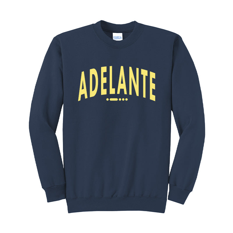 Adult - Port & Company Core Fleece Crewneck Sweatshirt (Adelante - Arch)