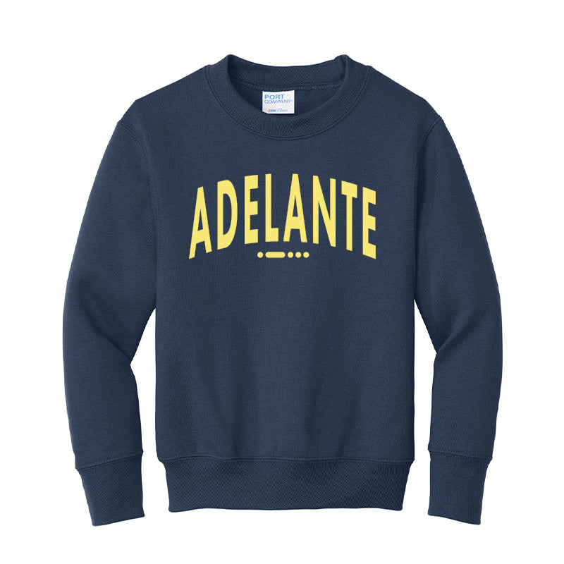 Youth - Port & Company Youth Core Fleece Crewneck Sweatshirt (Adelante - Arch)