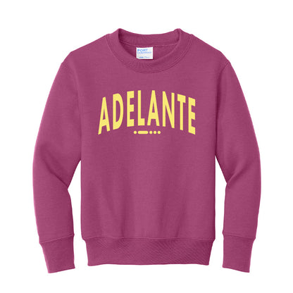 Youth - Port & Company Youth Core Fleece Crewneck Sweatshirt (Adelante - Arch)